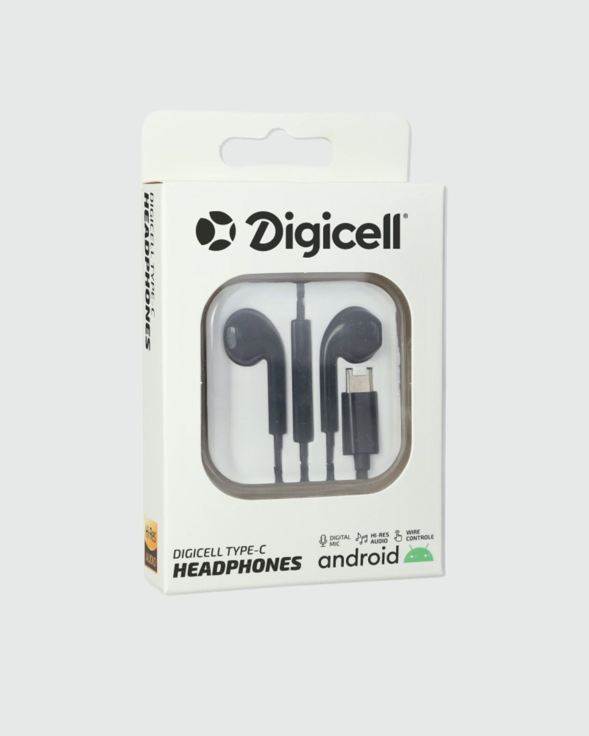 Digicell Type-C Headphones Black
